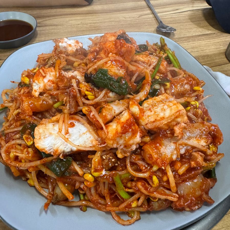 맛있는 아구찜 한상차림