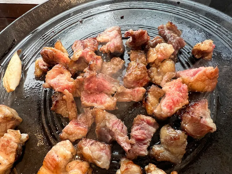 꽃갈비 굽는 모습2