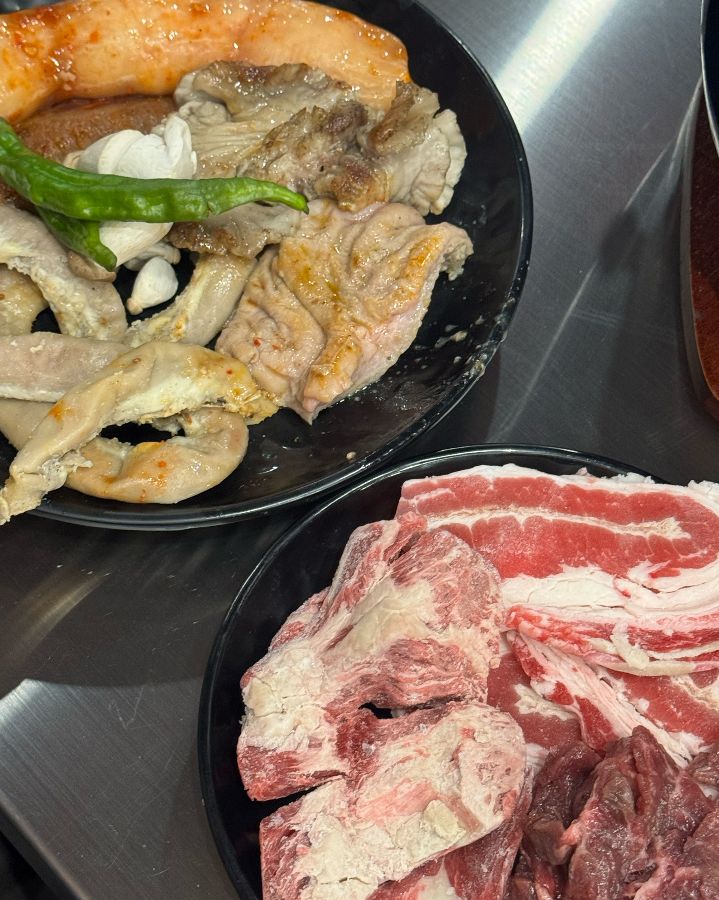 신선함이 느껴지는 곱창, 대창, 막창