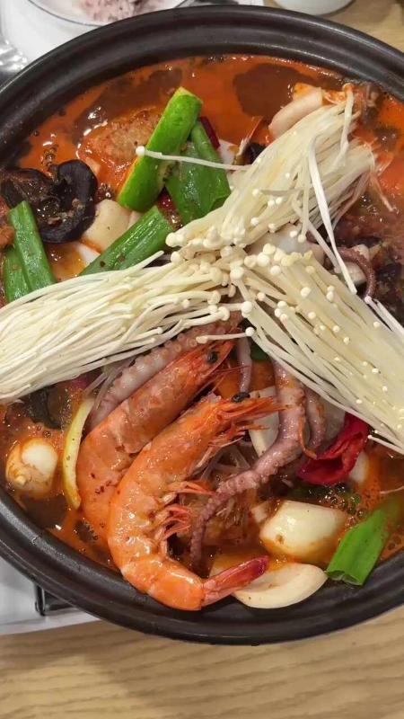 해물갈비찜 속 해산물