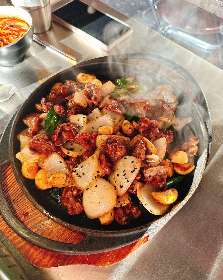 협재술집1번가 협재라면상회 흑돼지볶음