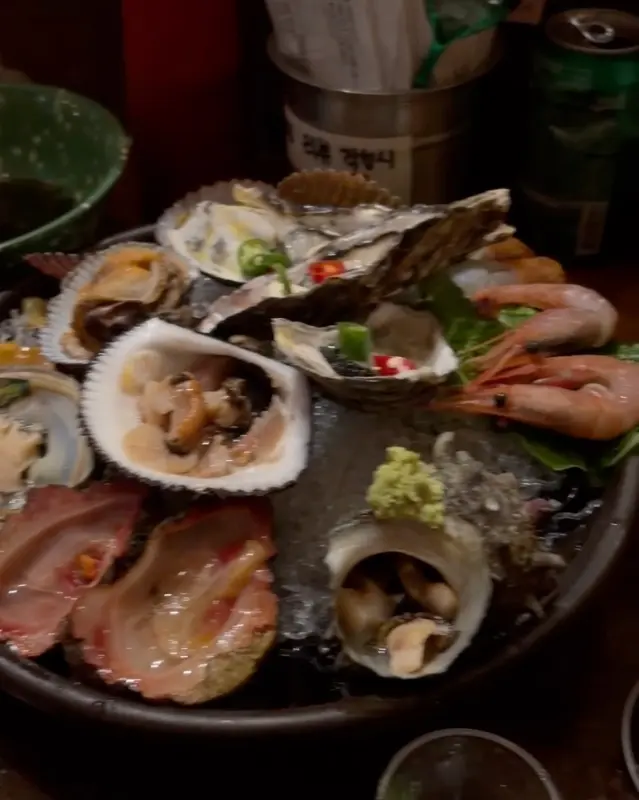 신선한 해산물 모듬