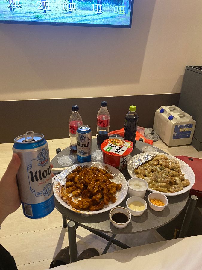 탕수육과 함께 즐기는 맥주