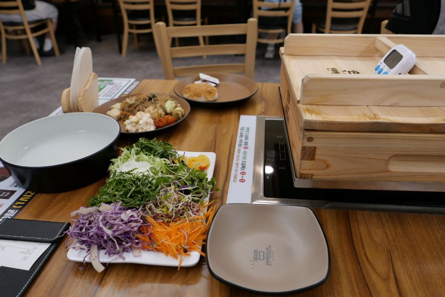 편백찜, 샤브샤브, 월남쌈 풀세팅