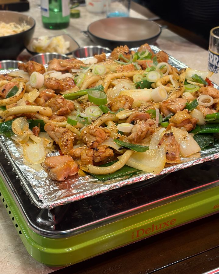 직화 석쇠 소금구이 닭갈비