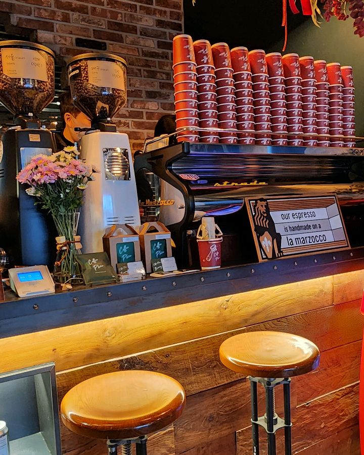 커피플라자의 커피 제조 공간