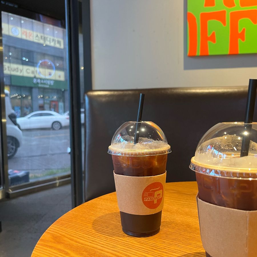 아이스 아메리카노 두 잔