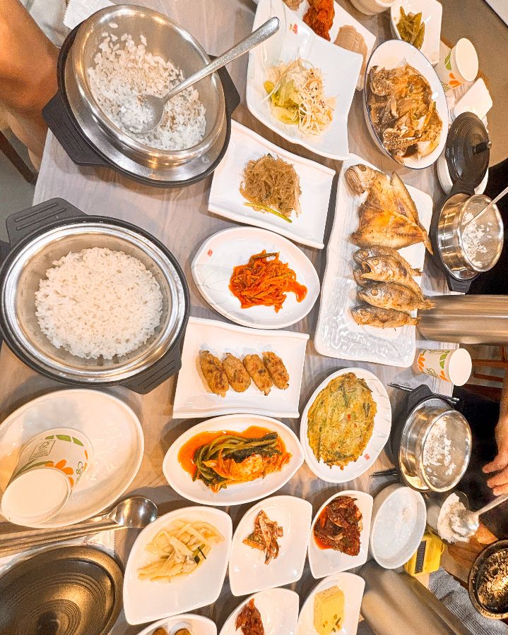 굴비 정식 항공 샷