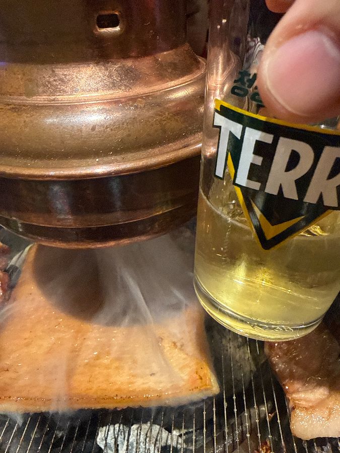 노릇하게 익어가는 꼬들살