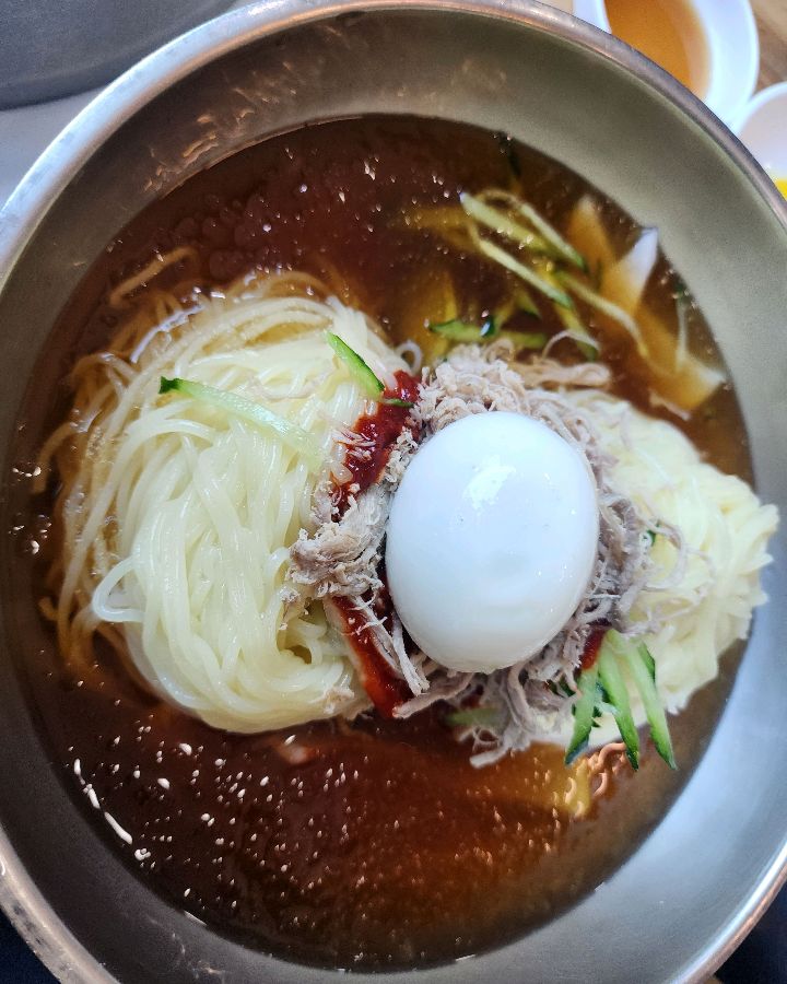 물밀면의 정갈한 모습