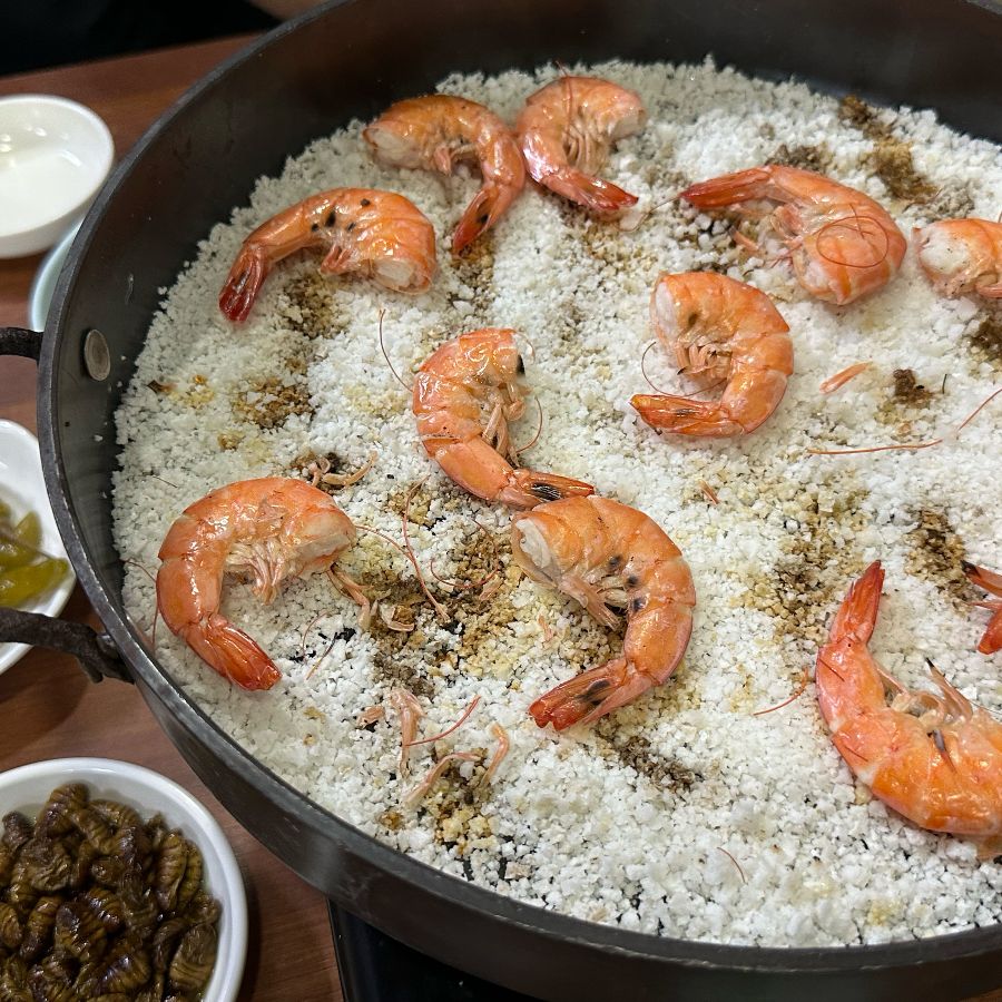 소금구이 새우