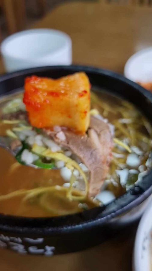 나주곰탕 사매기 곰탕과 깍두기