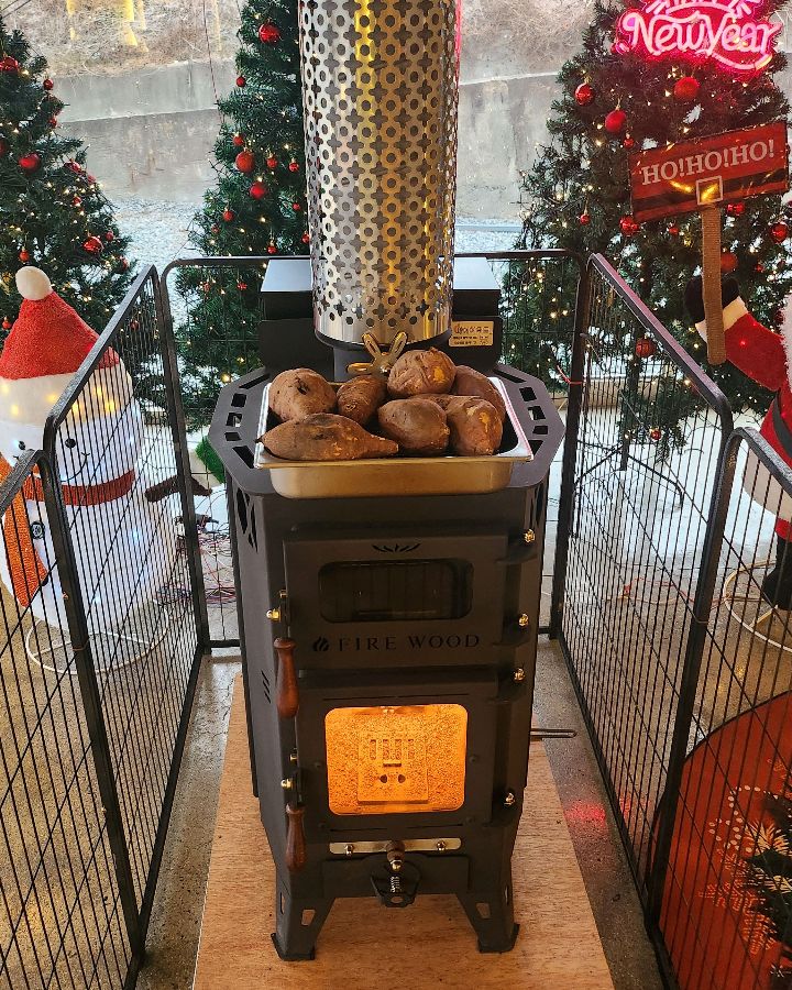 벽난로와 군고구마