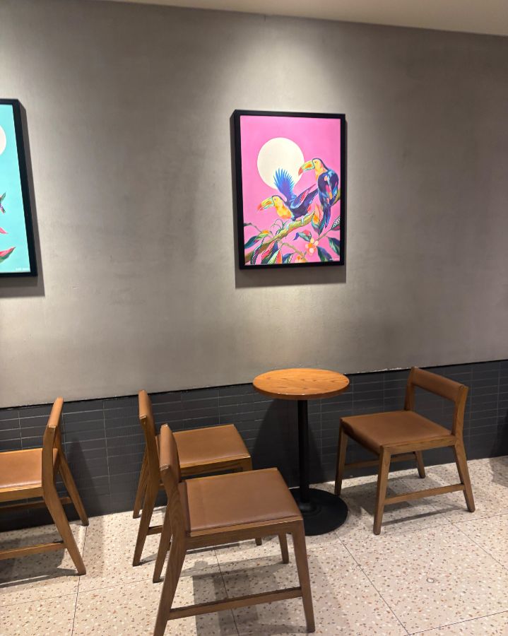 스타벅스 고대점 벽면 장식