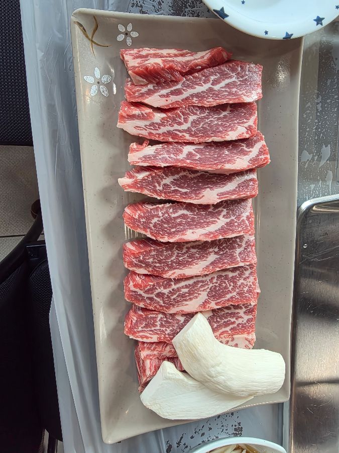 신선함이 느껴지는 갈비살