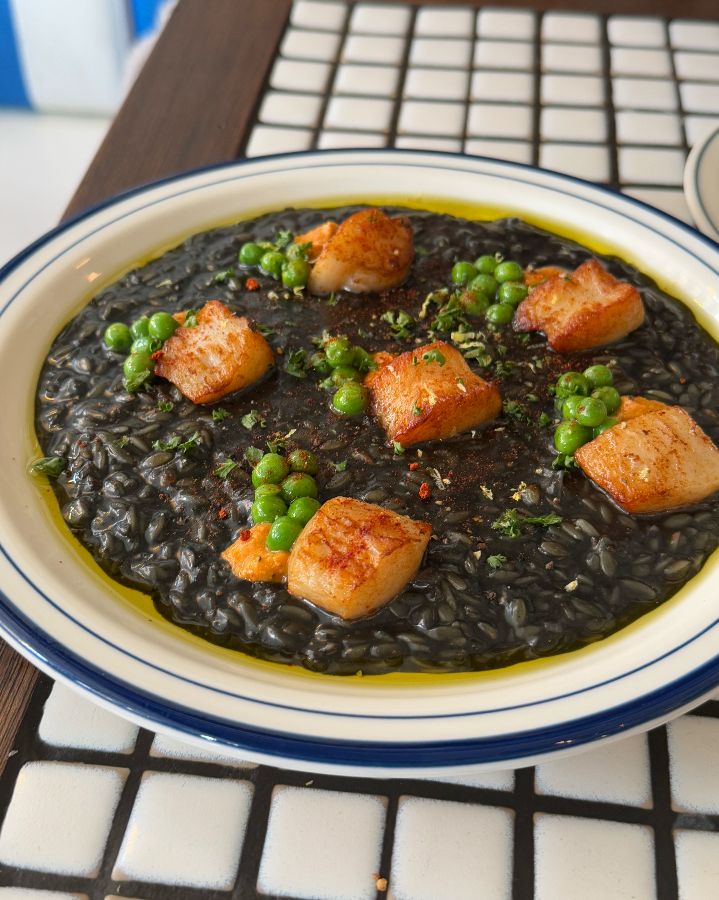 관자 먹물 리조또