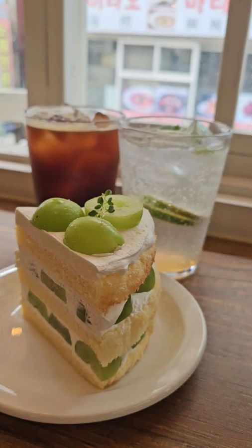 싱그러운 청포도 케이크