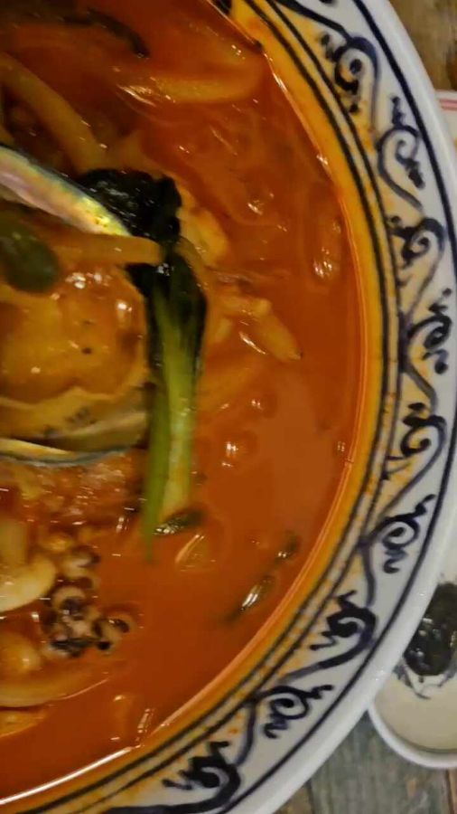 문어 짬뽕 근접샷