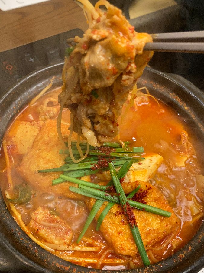 곱창전골 속 곱창