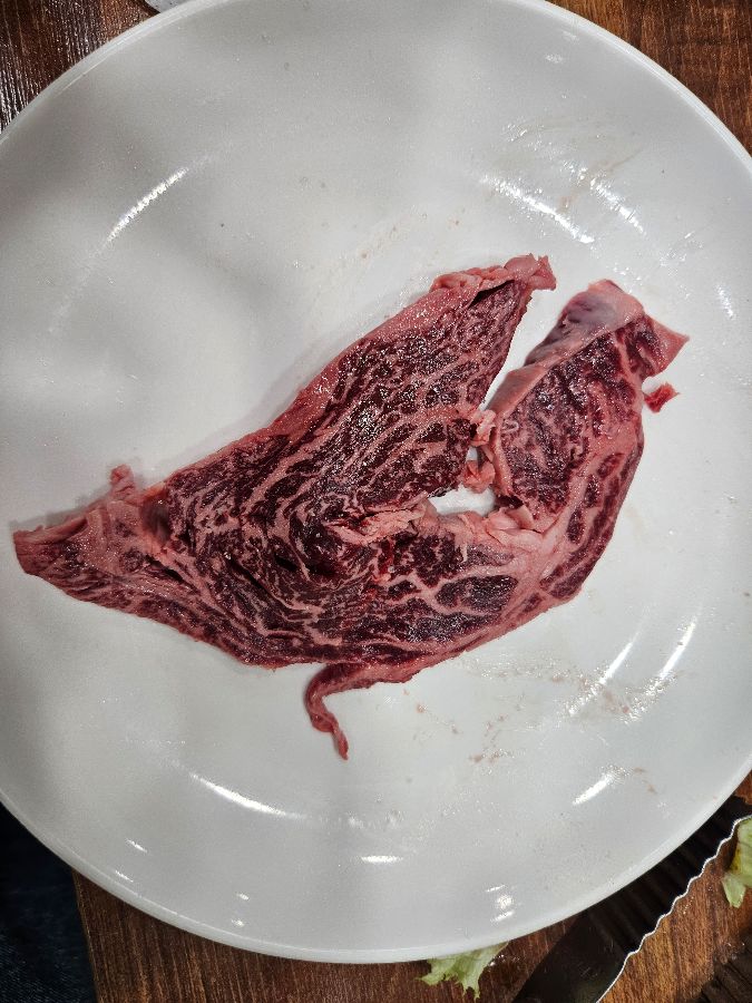 신선함이 느껴지는 한우의 자태