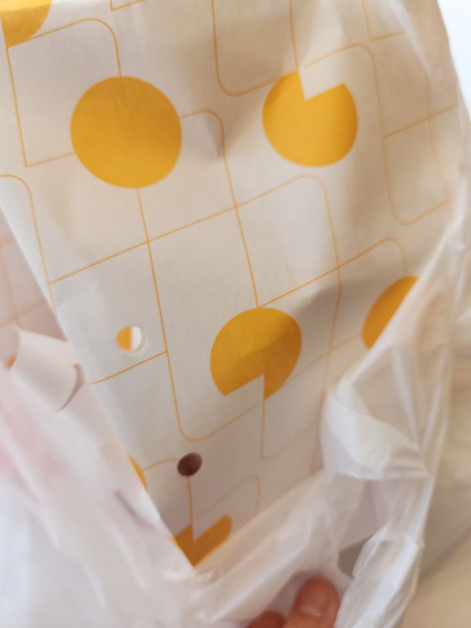 롯데리아 포장 봉투