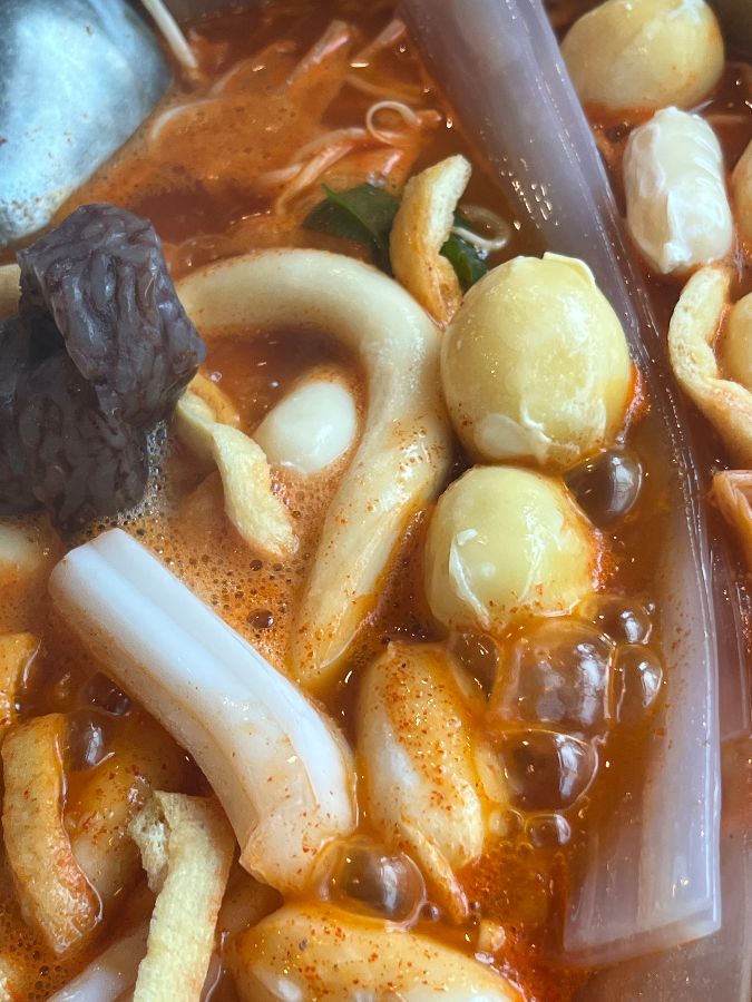 맛있게 끓여진 떡볶이