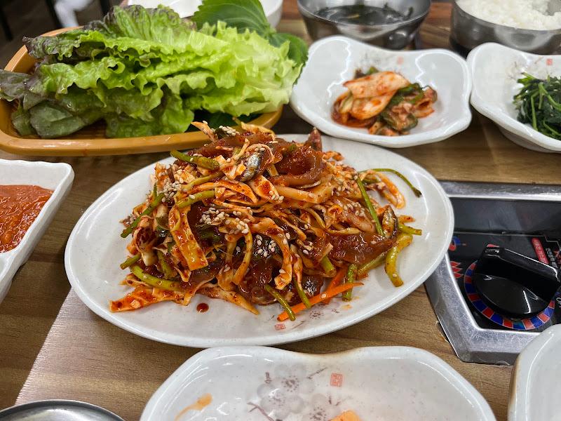 멸치회무침 클로즈업