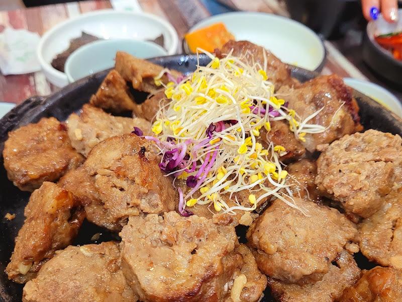 마늘 떡갈비 클로즈업