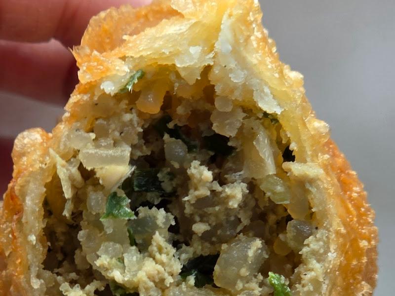 만두 속이 꽉 찬 꾼만두 단면