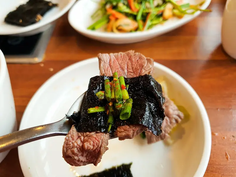 김장아찌와 함께 먹는 샤브샤브