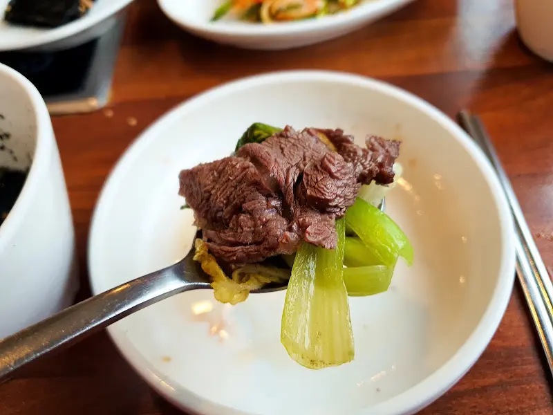 고기와 채소를 함께