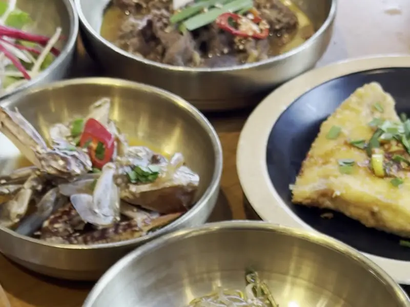 다양한 반찬 클로즈업