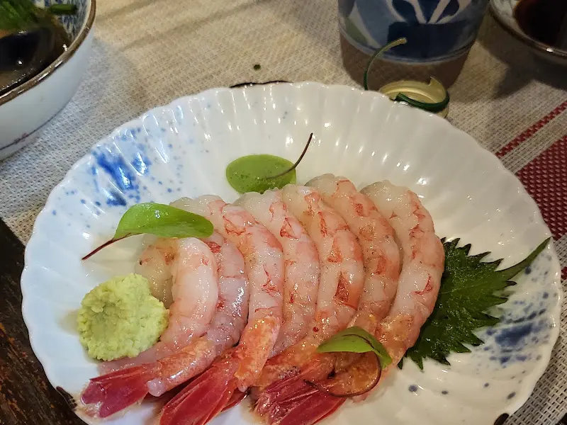 싱싱한 새우 사시미