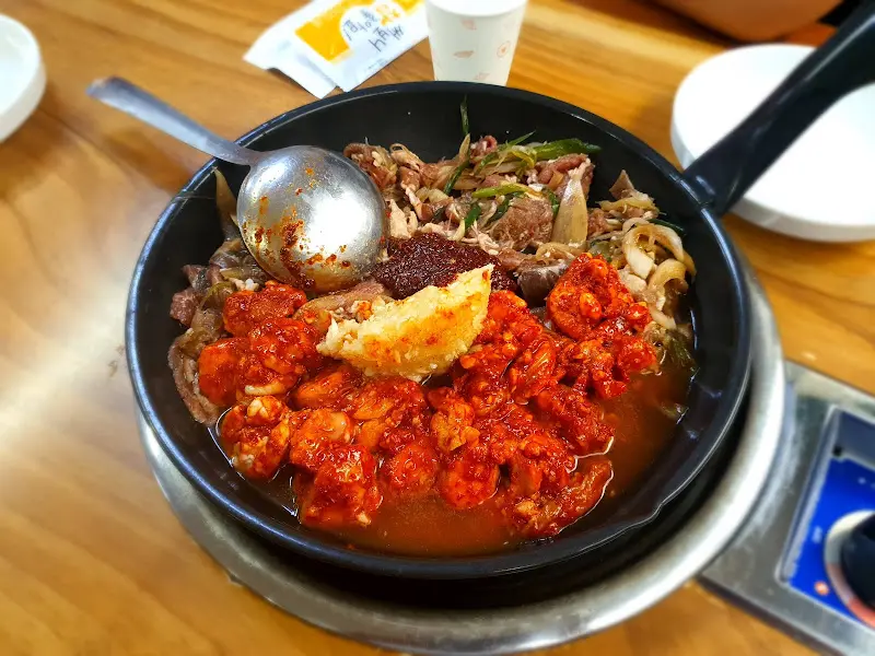 대창전골 클로즈업