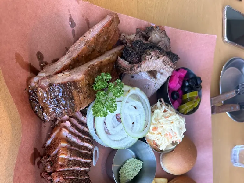 바베큐 플래터 근접샷