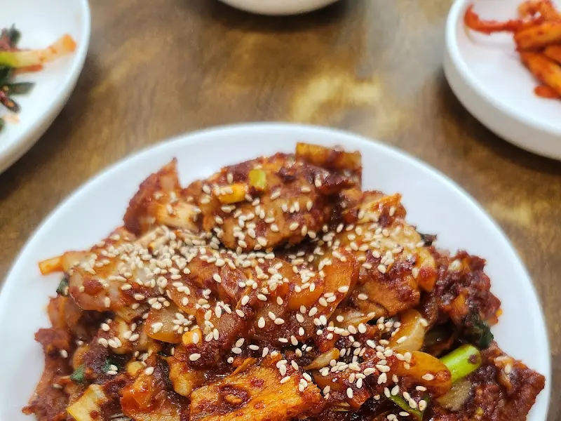 클로즈업한 제육볶음