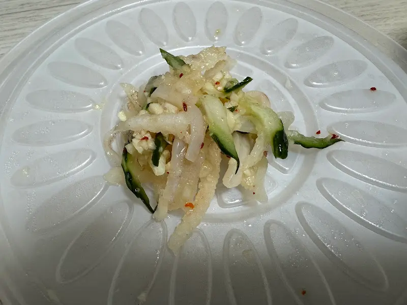 오징어무침 클로즈업