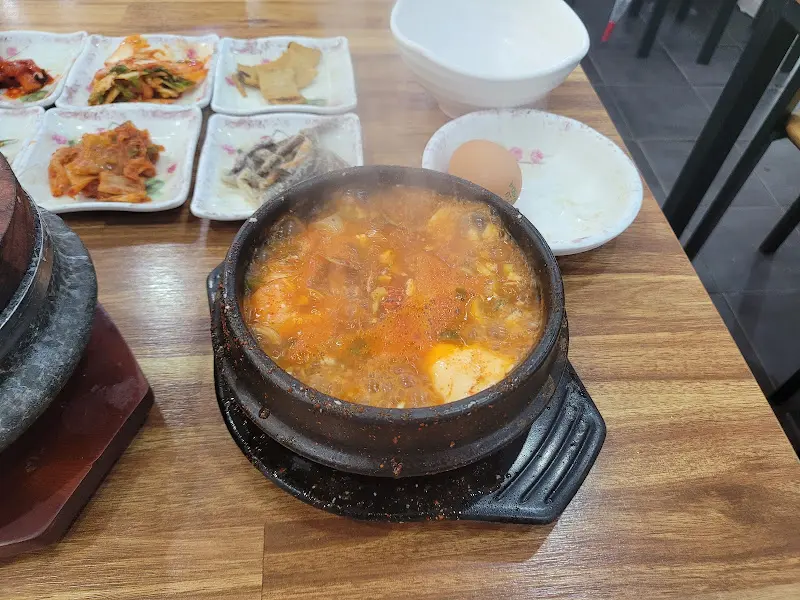 해물순두부 근접샷