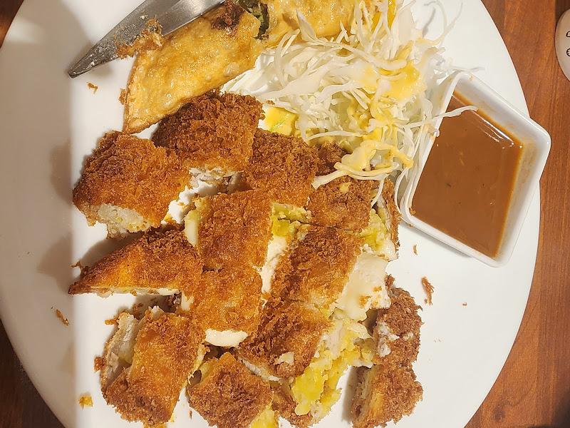 치즈 돈까스 단면