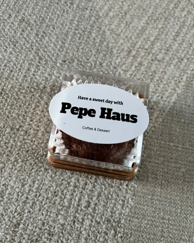 페페하우스 디저트 포장