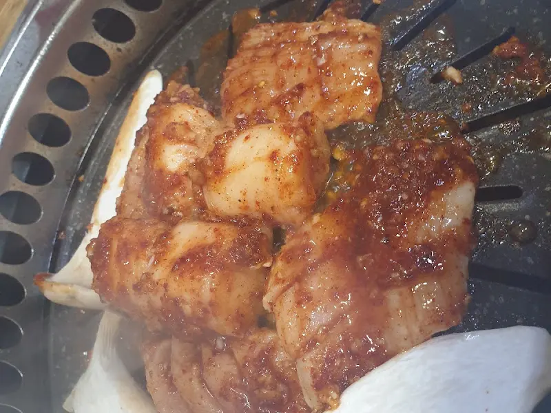 클로즈업된 양념 OOO