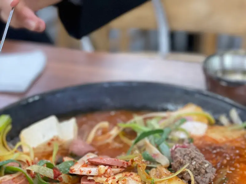부대찌개 근접샷