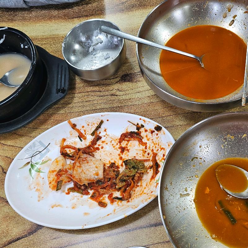모네한우곰탕갈비탕 깨끗하게 비운 그릇