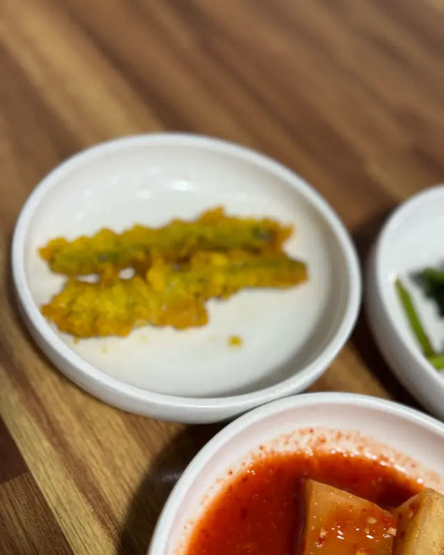 정갈한 반찬 클로즈업