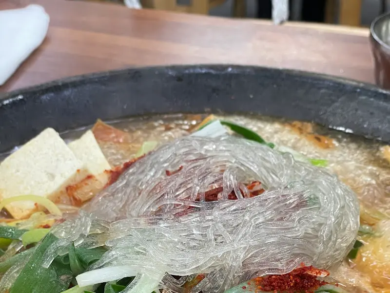 부대찌개의 면발