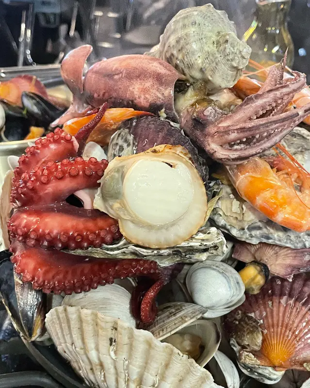 해산물 모듬 근접샷