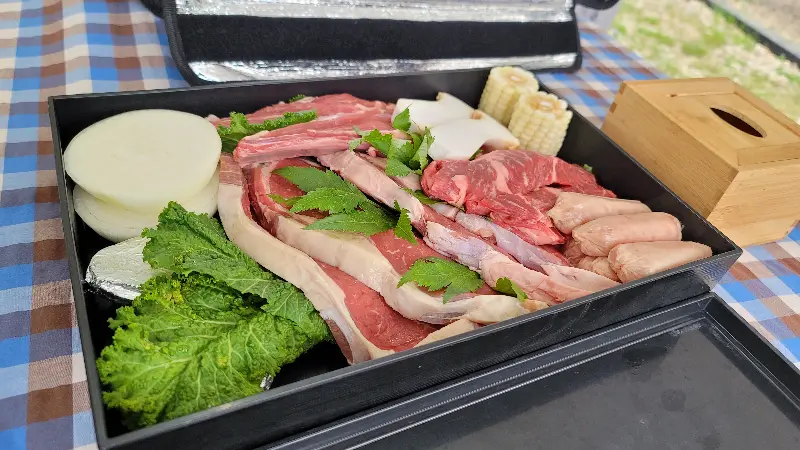 푸짐한 바베큐 세트