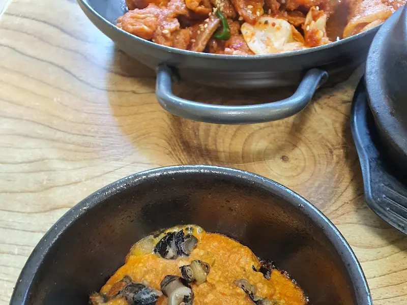 우렁쌈장과 제육볶음