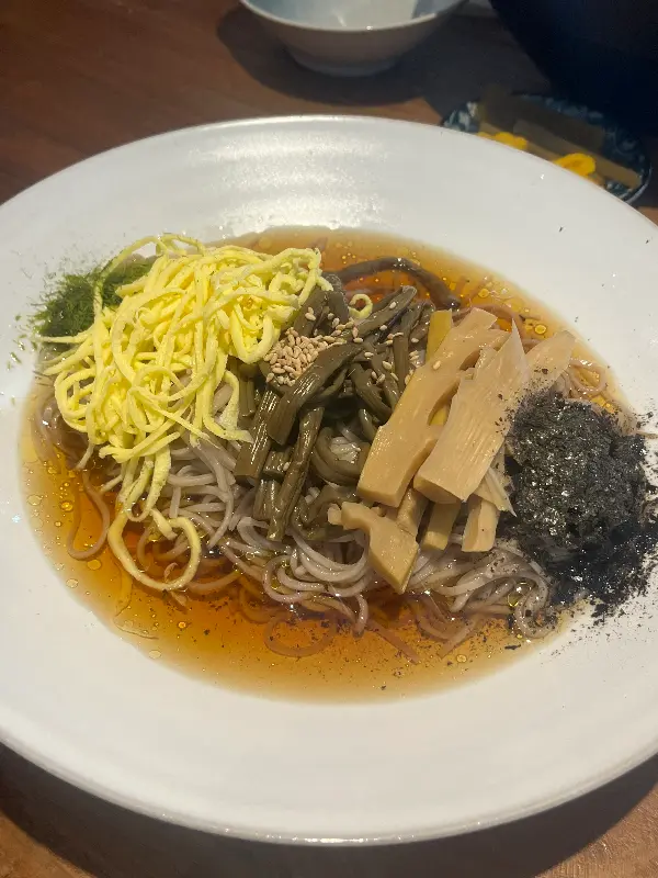 들기름 소바의 모습