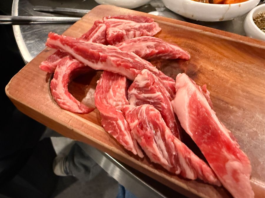 마블링이 아름다운 갈비살